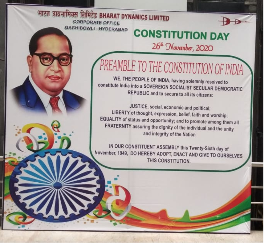 बीडीएल में मनाया गया संविधान दिवस